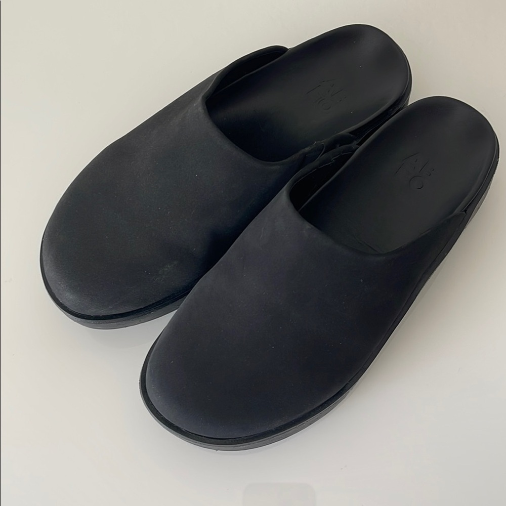 ABEO Pioneer clogs Black leather - Picture 1 of 5